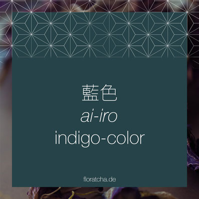 Indigo Color Ai Iro eine traditionell japanische Farbe